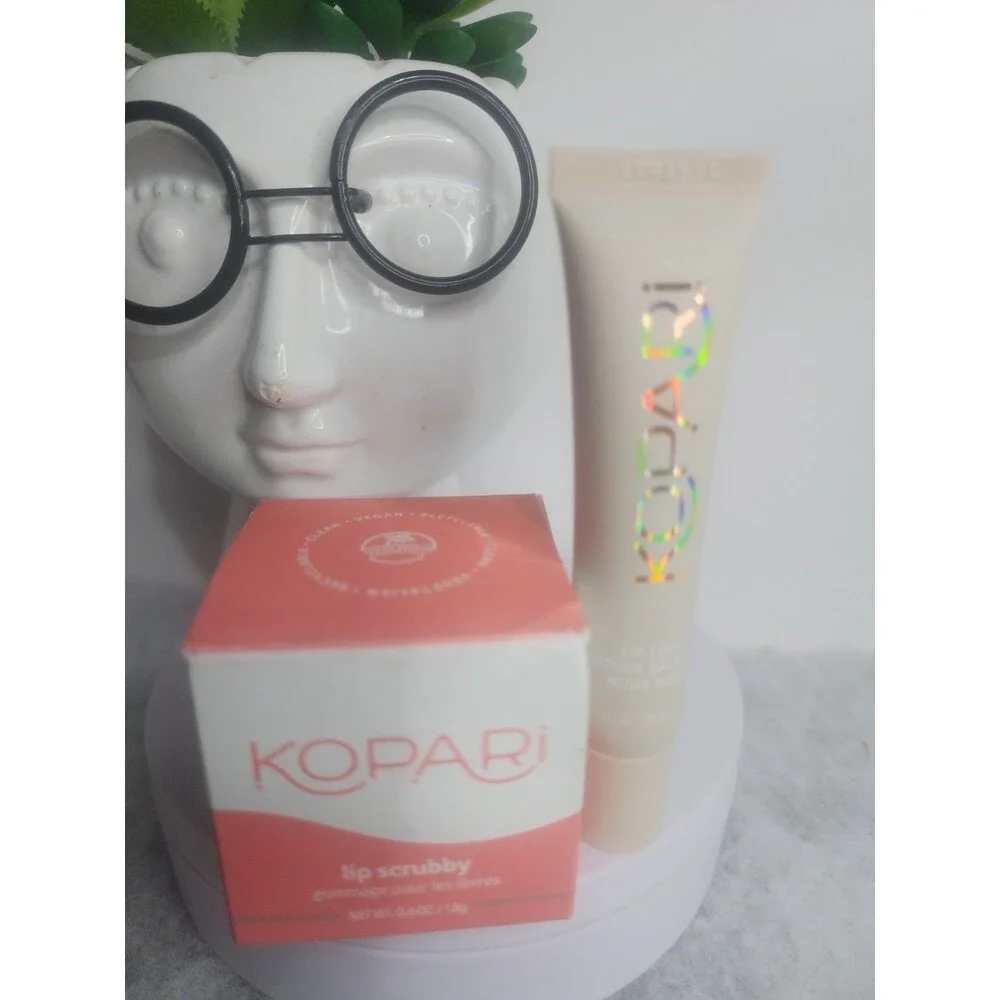 Kopari Duo Lip Scrubby 18g & Lip Love Balm Spf 30 Nude Biege 8/27 msrp$44